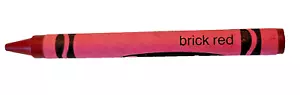 Ziegelroter Crayola Buntstift unbenutzt Binney & Smith New York selten 1990 Vintage - Bild 1 von 6