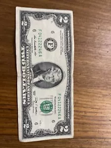 Series 2009 A Federal Treasury Note Two Dollar Bill, - Picture 1 of 2
