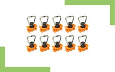 10x LOADCARE Single Endfitting Endbeschlag für Airlineschienen  Zurrschienen