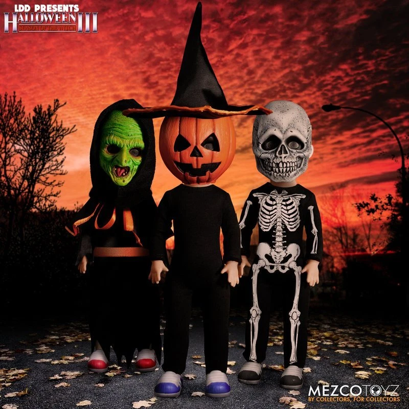 Mezco Living Dead Doll Halloween III Seasons of the Witch Trick-or-Treaters 10" Figure Set