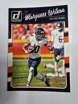 Marquess Wilson 2016 Panini Donruss Football #53 Chicago Bears - Image 1 of 2