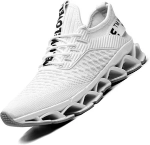 Chopben Men'S Running Shoes Blade Non Slip Fashion Sneakers Breathable Mesh Soft - Picture 1 of 13