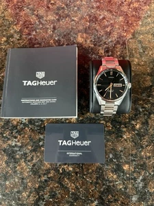 Tag Heuer Carrera Calibre 5 Automatik 41mm Stahl Uhr WAR201C ohne Box (LOOK) - Bild 1 von 16