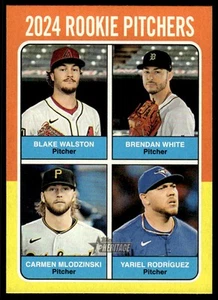 2024 Topps Heritage Yariel Rodriguez Carmen Mlodzinski Walston White #624 RC - Picture 1 of 2
