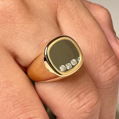 Chopard “Happy Diamonds” 18K 750 Gold Ring Size 8.25 Vintage ✨ - Image 1 of 4