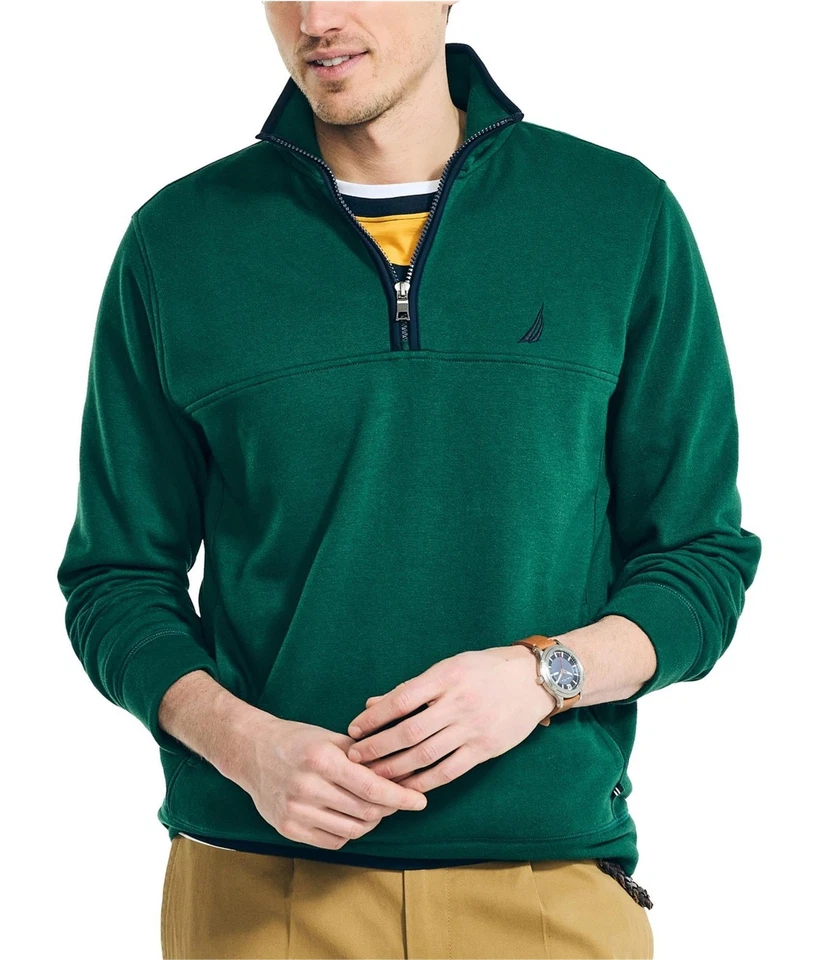 Nautica Mens J-Class Quarter Zip Sweatshirt - Image 1 of 1