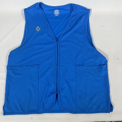 Walmart Employee Uniform Vest Womens Large L Blue - Image 1 of 4