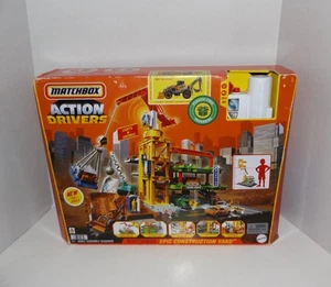 2023 Matchbox Action Drivers Epic Construction Yard Play Set New Sealed - Picture 1 of 6
