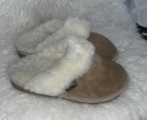 Old  Friend Scuff Chestnut And cream  Women’s Slippers Suze 6.5-7.5 - Picture 1 of 7