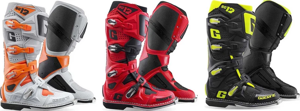 Botas Gaerne SG-12 - Motocross Motocicleta Todoterreno MX Montar ATV Motocicleta Foto 1 de 1