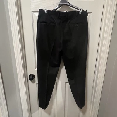 JB Britches Men's Charcoal Torino Pleated Wool & Cashmere Trouser SZ 34R Cut:955 - Image 1 of 4