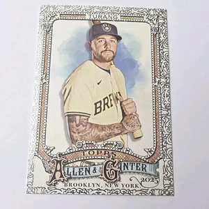 2025 Topps Allen & Ginter Brice Turang 222 Foil Filigree Brewers - Picture 1 of 2