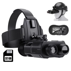 Head-Mounted Night Vision Binoculars Rechargeable Hand Free Night Vision Goggles - Picture 1 of 15