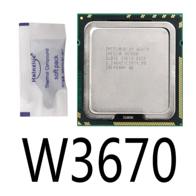 Intel Xeon W3670 3.2GHz 12MB 6Core LGA1366 CPU Processor X58=i7-970 - Image 1 of 2
