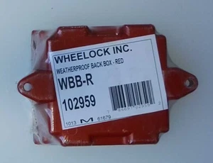 Wheelock Inc. CN102959 WBB-R Weather Proof Back Box, Red - Picture 1 of 3