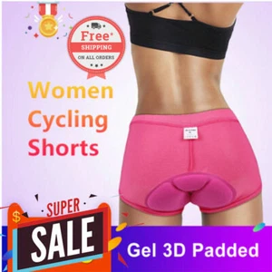 3D Padded Cycling Sports Bicycle Underwears Stretch Shorts Pants for Women - Picture 1 of 7