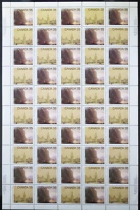 Canada Stamps — Full Pane of 50 — 1980, Academy of Arts #851-852 MNH - Picture 1 of 1