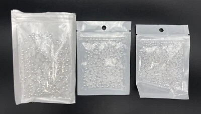 Aprox. 300 piezas Tamaño Mixto Hágalo Usted Mismo Media Perla Cuentas Parte Trasera Plana Plástico Artesanal Plástico Foto 1 de 4