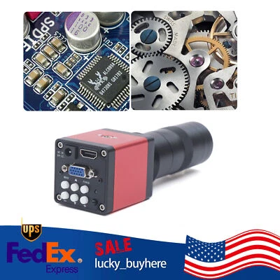 Microscopio de video cámara VGA HD industrial digital lente USB 1080p 60FPS 14mp HDMI Foto 1 de 4
