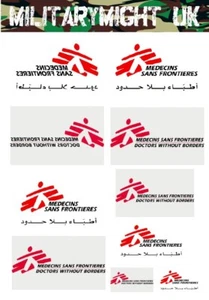 CALCOMANÍAS DIORAMA BANDERAS MÉDICOS SIN FRONTERAS ESCALA 1/32 1/35 - Imagen 1 de 1