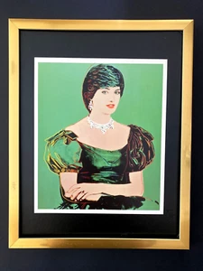 ANDY WARHOL + RARE 1984 PRINCESS DIANA PRINT MOUNTED AND FRAMED + $ - Picture 1 of 3