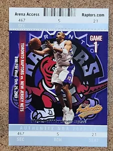 Baloncesto Fleer Authentix 2003-04 #1 Vince Carter - Imagen 1 de 2