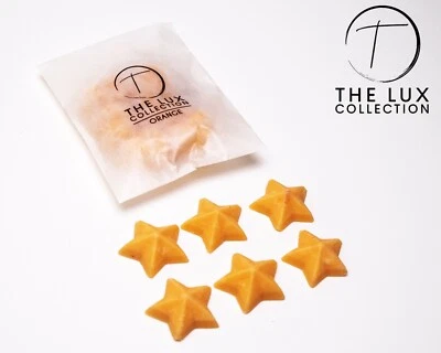 The Lux Collection cera de soja funde naranja x6 forma de estrella vela regalo aroma ecológico Foto 1 de 4