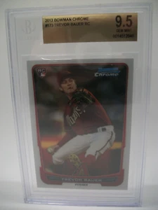 TREVOR BAUER 2012 Topps Chrome #173 BGS GEM MINT 9.5 Diamondbacks, Dodgers RC - Picture 1 of 1