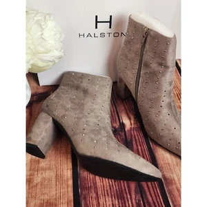 Halston Tokyo Stiefeletten taupe Größe 8 - Bild 1 von 6