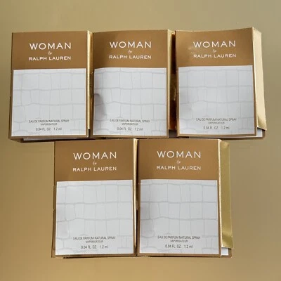 5 PIEZAS Ralph Lauren MUJER Eau De Parfum Spray Vial 0.04oz / 1.2ml Cada Muestra Sh Foto 1 de 2