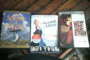 The Sound of Music, Sound of Music Live, Moulin Rouge, West Side Story DVDs - Picture 1 of 1