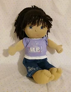 Build a Bear Friends 2B Made Sweetheart Mädchen Plüschpuppe braune blaue Augen Kleidung - Bild 1 von 11