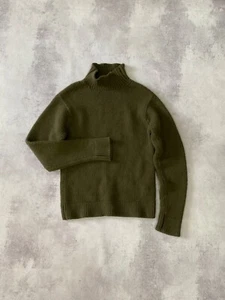 Vintage A.P.C. Wool Heavy Knit High Neck 90S Sweater Size M - Picture 1 of 14