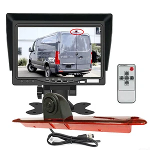 7" Monitor Brake Light Backup Camera for Mercedes-benz Sprinter Transit Crafter - Picture 1 of 16