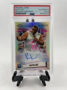 WWE 2021 Topps Chrome Keith Lee Autograph Card #001 Of 199 Signed PSA DNA - Picture 1 of 2