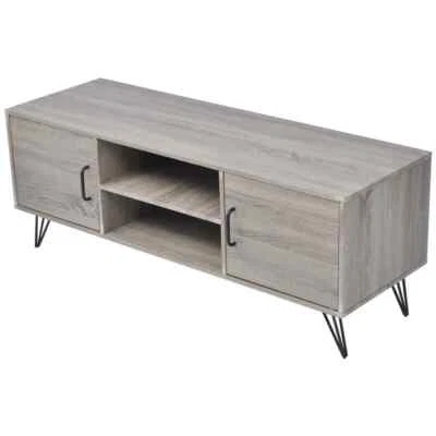 TV-Schrank Lowboard Hifi Fernsehtisch Sideboard Kommode 120x40x45 cm Grau vidaXL