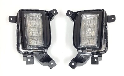 Luz antiniebla LED DRL incorporada para GMC Terrain 2016 2017 bisel blanco-ámbar Foto 1 de 4