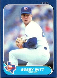 Bobby Witt 1986 Fleer Update #U-129 Baseball Card - Picture 1 of 2