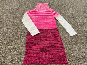 L.E.I. Girls Pink Knit Dress Size 7-8 - Picture 1 of 3
