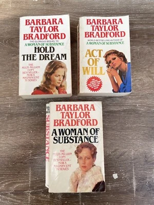 Barbara Taylor Bradford Rags To Riches Book Bundle of 3 ( A Woman of Substance) - Image 1 of 4