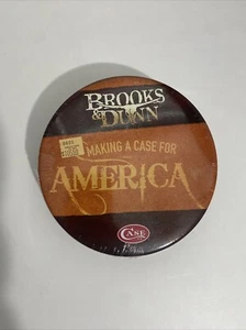 NEW Muskrat Knife BROOKS & DUNN Persimmon Orange Bone Making A Case For America - Picture 1 of 8