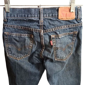 Boys 12 Levis 505 Regular Fit Denim Jeans 26x26 Medium Wash Denim Straight Leg - Picture 1 of 7