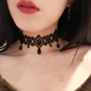 BDSM COLLIER 5 PERLES NOIR GOTHIQUE PUNK SOUMISE COLLAR SEX BONDAGE GOTHIC SLAVE - Imagen 1 de 12