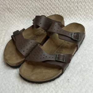Birkenstock Sandals Arizona Birk Brown Size 40 260 M7 Unisex US Size 9 - Picture 1 of 6