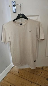 G Star Raw Cream Men's T Shirt Size Small Very Good Condition - Picture 1 of 10