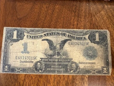 1899 $1 "Black Eagle" silver certificate - One Dollar - USA - Image 1 of 4
