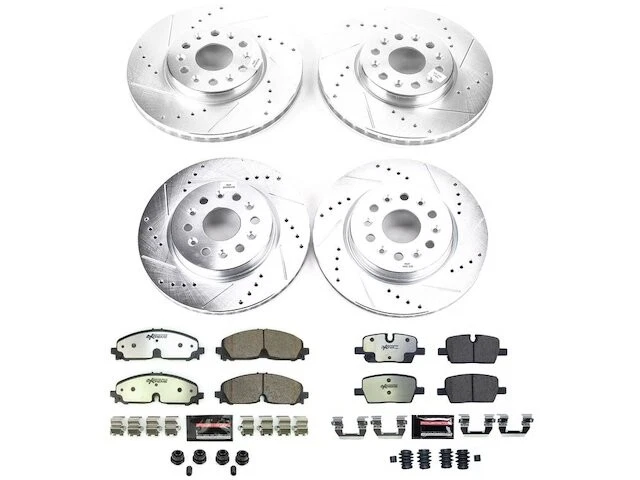 Kit de pastilha de freio dianteiro e traseiro e rotor para 2021-2023 Buick Enclave 2022 ZD339WF - Imagem 1 de 1