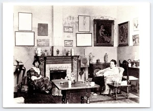 Cartolina Gertrude Stein & Alice B. Toklas Parigi 1922 foto di Man Ray - Foto 1 di 2