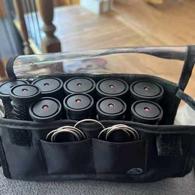 Studio 35 Beauty Travel Hairsetter 10 rodillos calientes de doble voltaje rizadores y clips Foto 1 de 4
