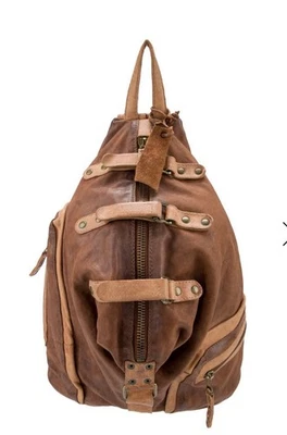 A.S. 98 Backpack Brown And Tan Leather Gorgeous Backpack, Bag, Purse - Image 1 of 4